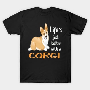 Life'S Just Better With a Corgi (203) T-Shirt